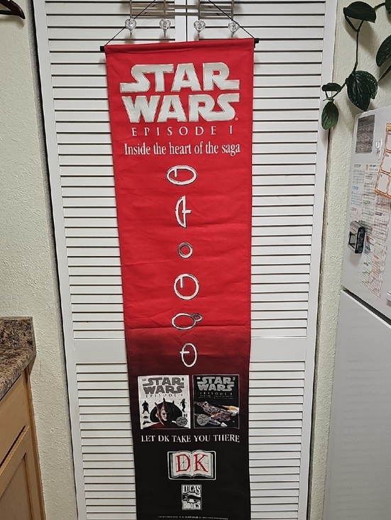 Lucas Books Other - Original Star Wars Episode I Promotional Canvas Wall Hanging The Phantom Menace